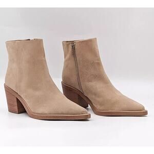 Vince Camuto Women Rinvalla Taupe Suede Western Pointy Toe Boots Sz 11US EUR43